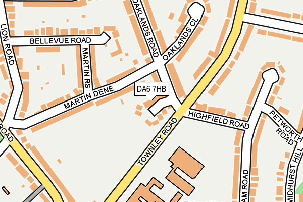DA6 7HB map - OS OpenMap – Local (Ordnance Survey)