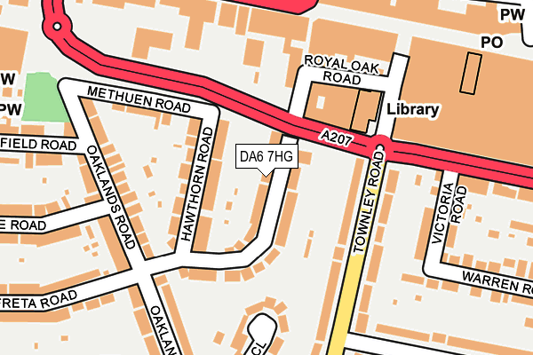 DA6 7HG map - OS OpenMap – Local (Ordnance Survey)