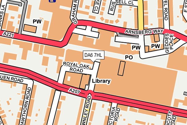 DA6 7HL map - OS OpenMap – Local (Ordnance Survey)