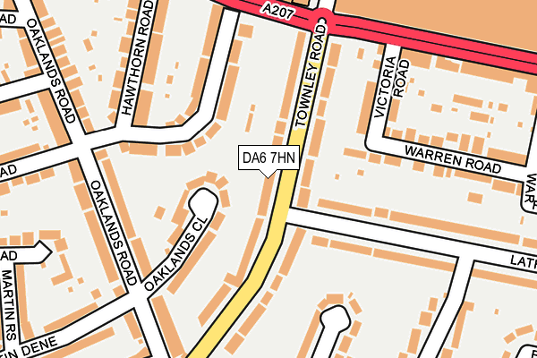 DA6 7HN map - OS OpenMap – Local (Ordnance Survey)