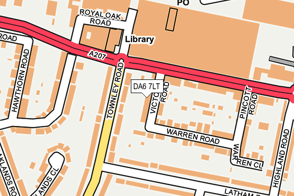 DA6 7LT map - OS OpenMap – Local (Ordnance Survey)