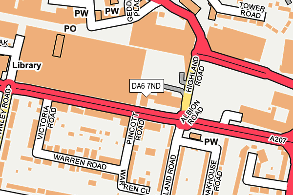 DA6 7ND map - OS OpenMap – Local (Ordnance Survey)