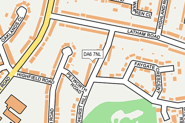 DA6 7NL map - OS OpenMap – Local (Ordnance Survey)
