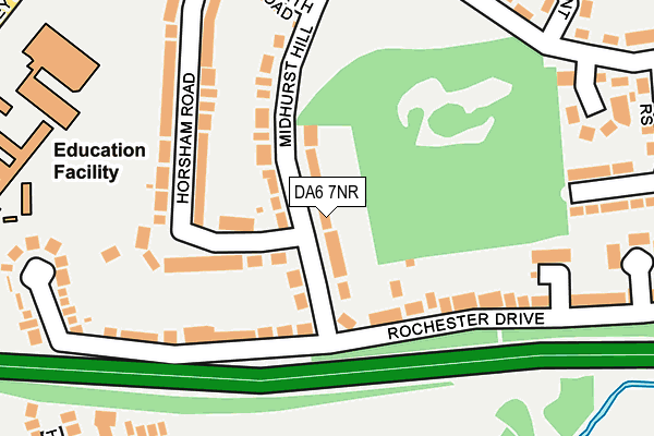 DA6 7NR map - OS OpenMap – Local (Ordnance Survey)