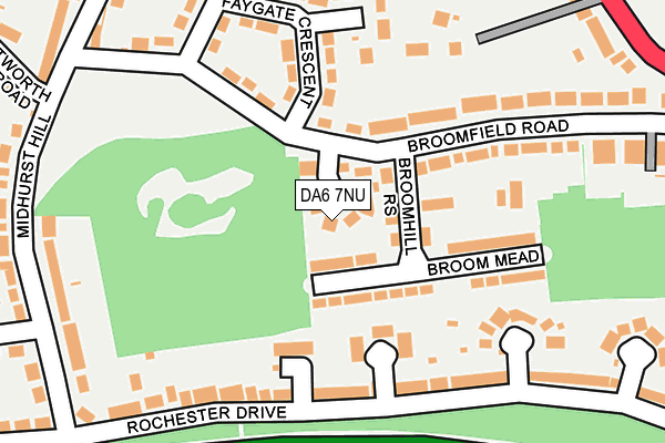 DA6 7NU map - OS OpenMap – Local (Ordnance Survey)