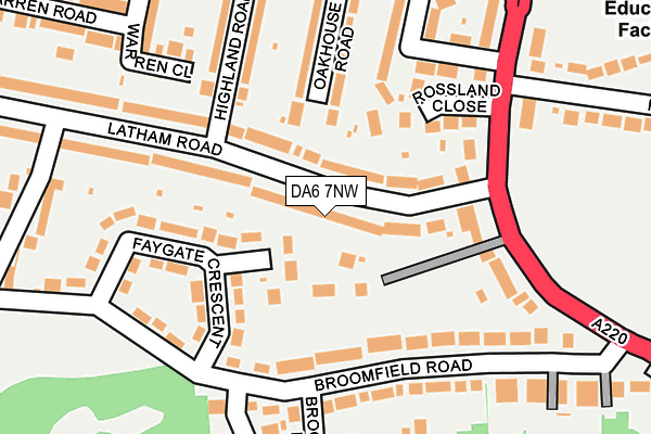 DA6 7NW map - OS OpenMap – Local (Ordnance Survey)