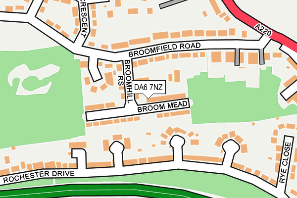 DA6 7NZ map - OS OpenMap – Local (Ordnance Survey)