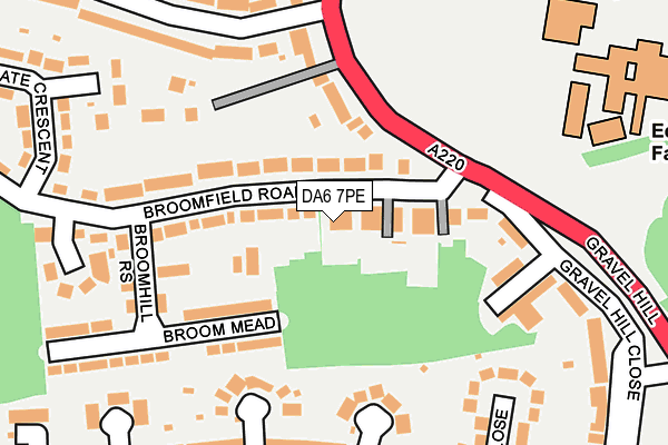 DA6 7PE map - OS OpenMap – Local (Ordnance Survey)