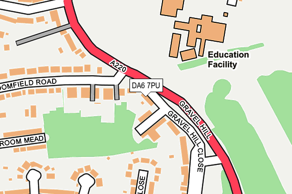DA6 7PU map - OS OpenMap – Local (Ordnance Survey)