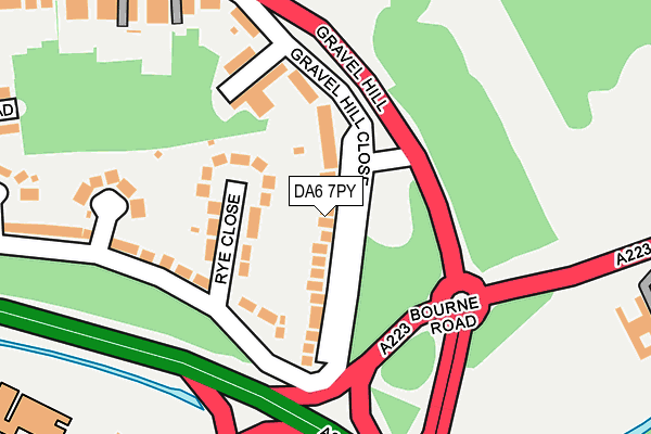 DA6 7PY map - OS OpenMap – Local (Ordnance Survey)
