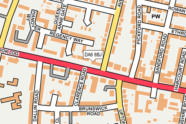 DA6 8BJ map - OS OpenMap – Local (Ordnance Survey)