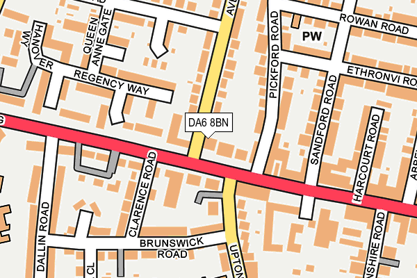DA6 8BN map - OS OpenMap – Local (Ordnance Survey)