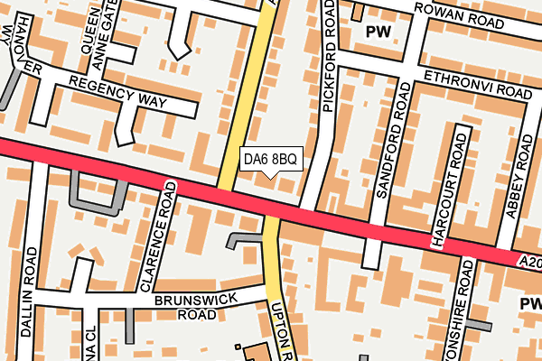 DA6 8BQ map - OS OpenMap – Local (Ordnance Survey)