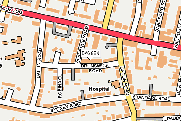DA6 8EN map - OS OpenMap – Local (Ordnance Survey)