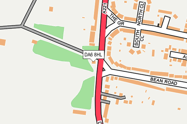 DA6 8HL map - OS OpenMap – Local (Ordnance Survey)