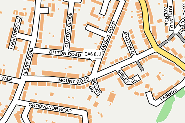 DA6 8JJ map - OS OpenMap – Local (Ordnance Survey)