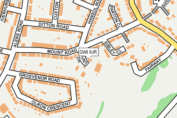 DA6 8JR map - OS OpenMap – Local (Ordnance Survey)