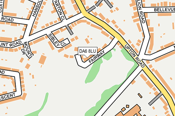 DA6 8LU map - OS OpenMap – Local (Ordnance Survey)