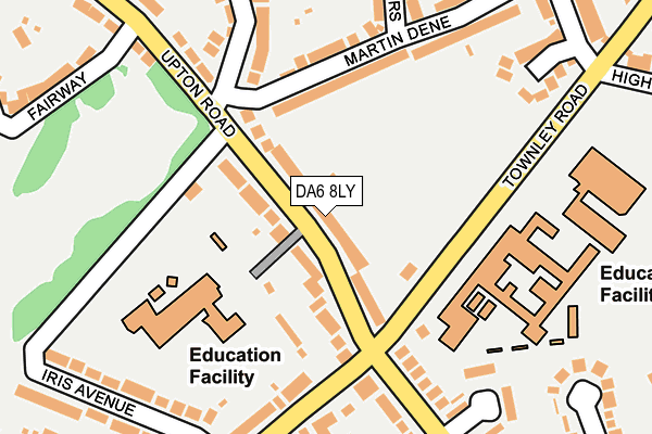 DA6 8LY map - OS OpenMap – Local (Ordnance Survey)