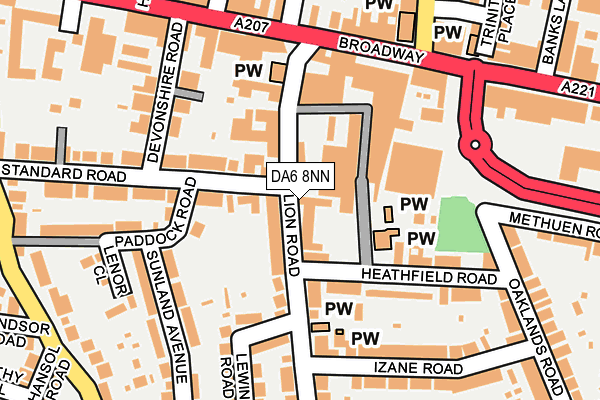 DA6 8NN map - OS OpenMap – Local (Ordnance Survey)