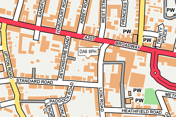 DA6 8PH map - OS OpenMap – Local (Ordnance Survey)