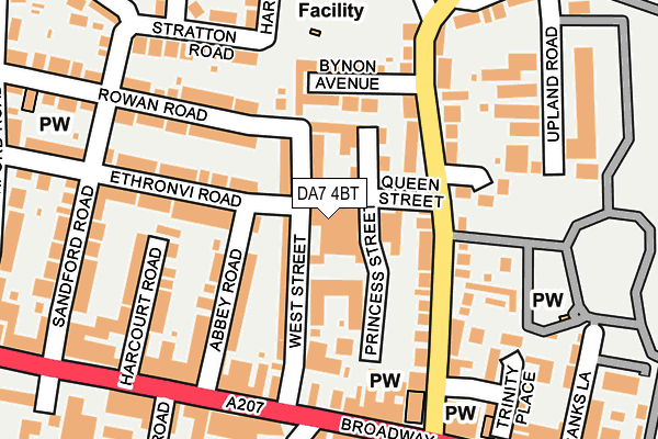 DA7 4BT map - OS OpenMap – Local (Ordnance Survey)