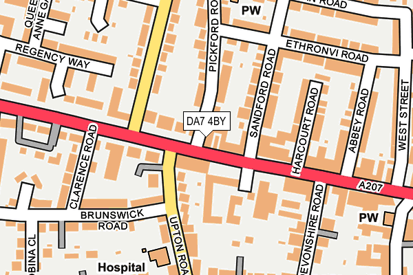 DA7 4BY map - OS OpenMap – Local (Ordnance Survey)