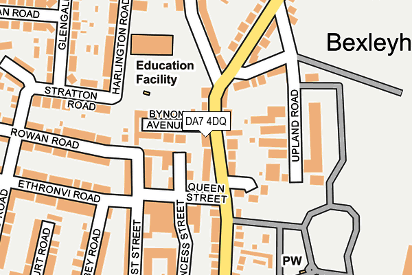 DA7 4DQ map - OS OpenMap – Local (Ordnance Survey)