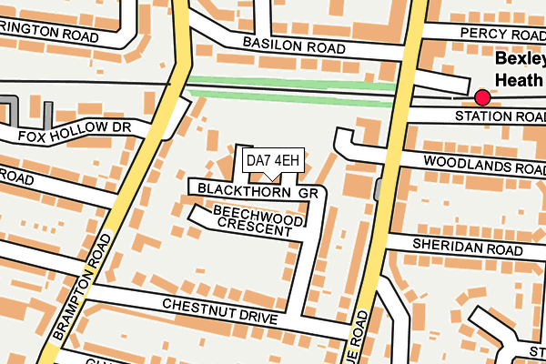 DA7 4EH map - OS OpenMap – Local (Ordnance Survey)