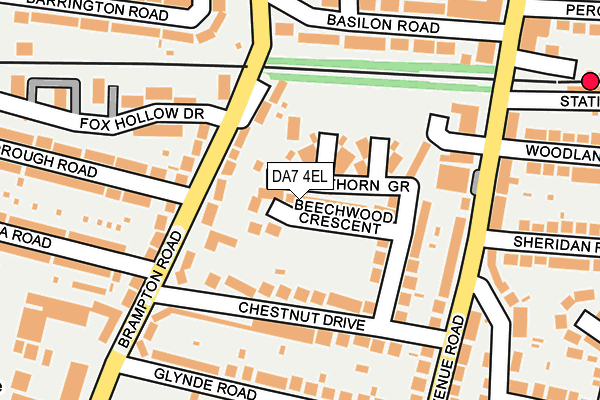 DA7 4EL map - OS OpenMap – Local (Ordnance Survey)