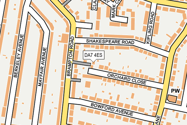 DA7 4ES map - OS OpenMap – Local (Ordnance Survey)