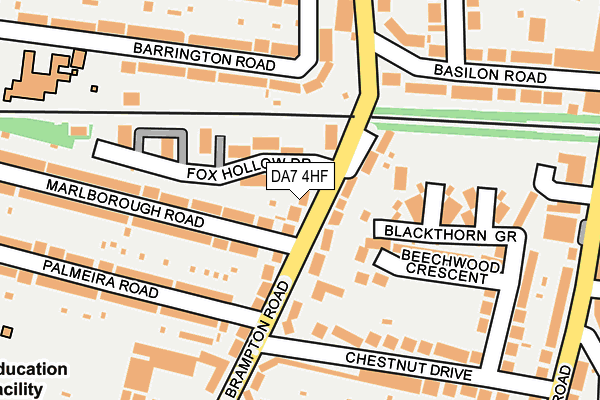 DA7 4HF map - OS OpenMap – Local (Ordnance Survey)