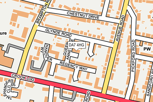 DA7 4HG map - OS OpenMap – Local (Ordnance Survey)