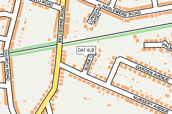 DA7 4LB map - OS OpenMap – Local (Ordnance Survey)