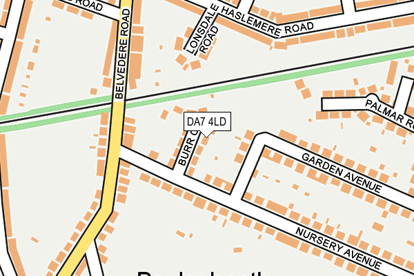 DA7 4LD map - OS OpenMap – Local (Ordnance Survey)