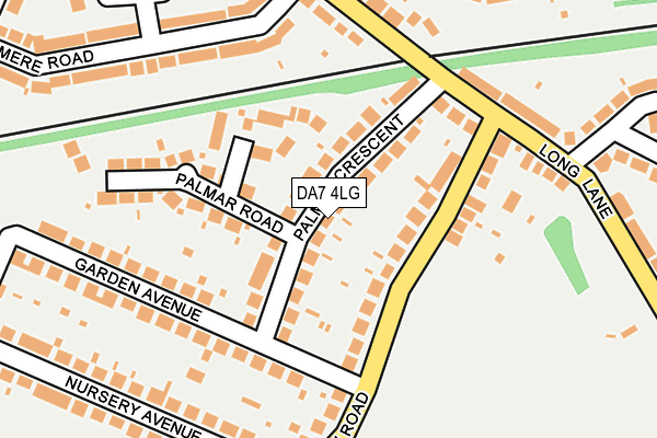 DA7 4LG map - OS OpenMap – Local (Ordnance Survey)