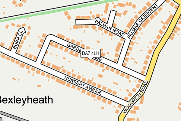 DA7 4LH map - OS OpenMap – Local (Ordnance Survey)