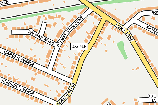 DA7 4LN map - OS OpenMap – Local (Ordnance Survey)