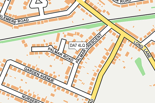 DA7 4LQ map - OS OpenMap – Local (Ordnance Survey)