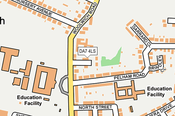 DA7 4LS map - OS OpenMap – Local (Ordnance Survey)