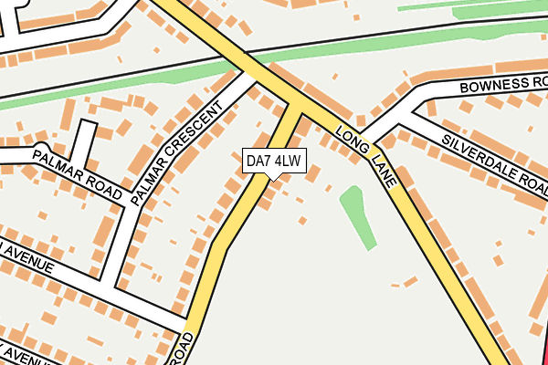 DA7 4LW map - OS OpenMap – Local (Ordnance Survey)