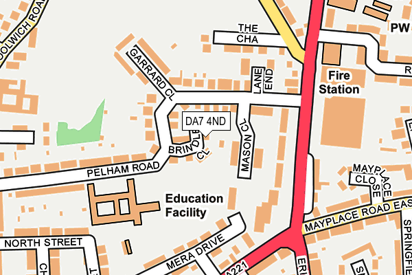 DA7 4ND map - OS OpenMap – Local (Ordnance Survey)