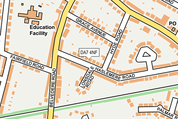 DA7 4NF map - OS OpenMap – Local (Ordnance Survey)