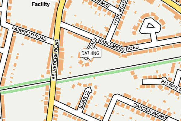 DA7 4NG map - OS OpenMap – Local (Ordnance Survey)