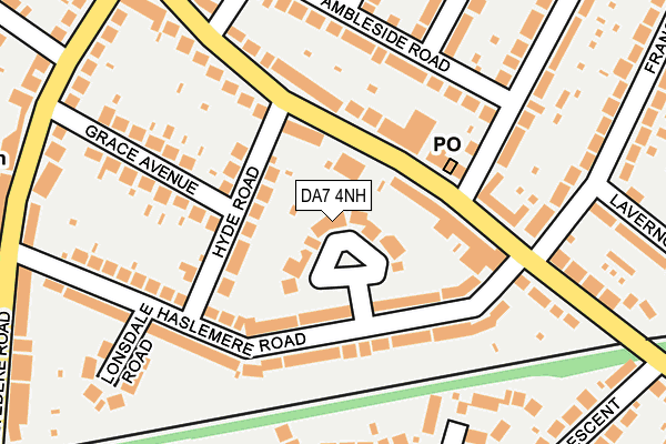 DA7 4NH map - OS OpenMap – Local (Ordnance Survey)