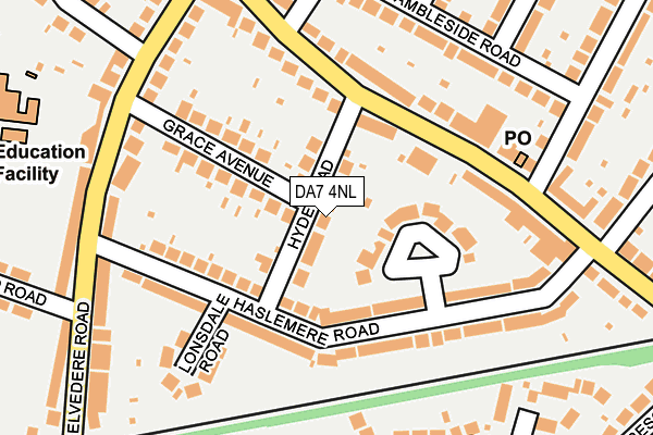 DA7 4NL map - OS OpenMap – Local (Ordnance Survey)