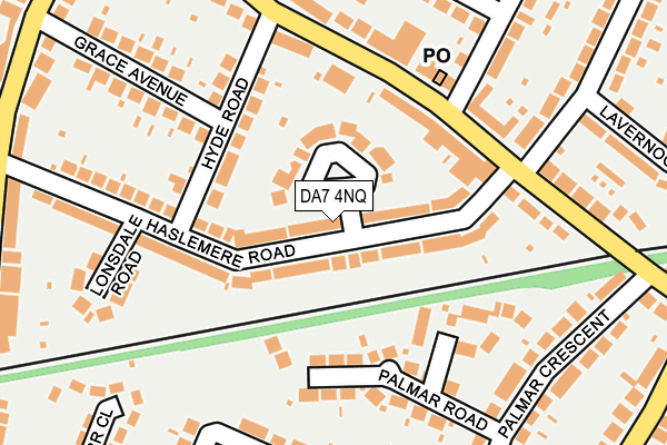 DA7 4NQ map - OS OpenMap – Local (Ordnance Survey)