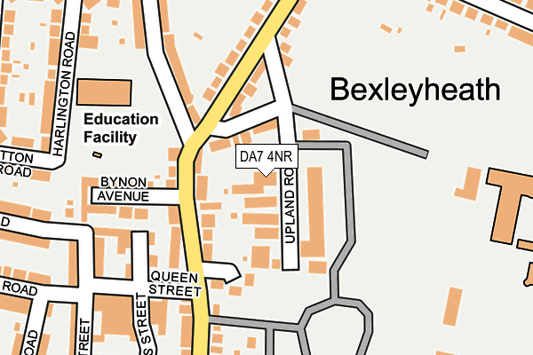 Map of KBT ACADEMY BEXLEYHEATH LTD at local scale