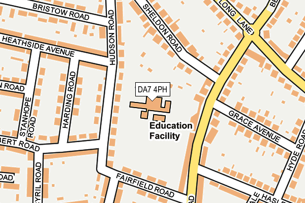 DA7 4PH map - OS OpenMap – Local (Ordnance Survey)
