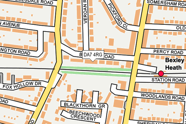 DA7 4RG map - OS OpenMap – Local (Ordnance Survey)